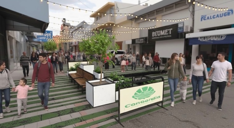 SE PRESENTÓ EL PROYECTO PARA LA CREACIÓN DEL “CENTRO COMERCIAL A CIELO ABIERTO CONCORDIA”