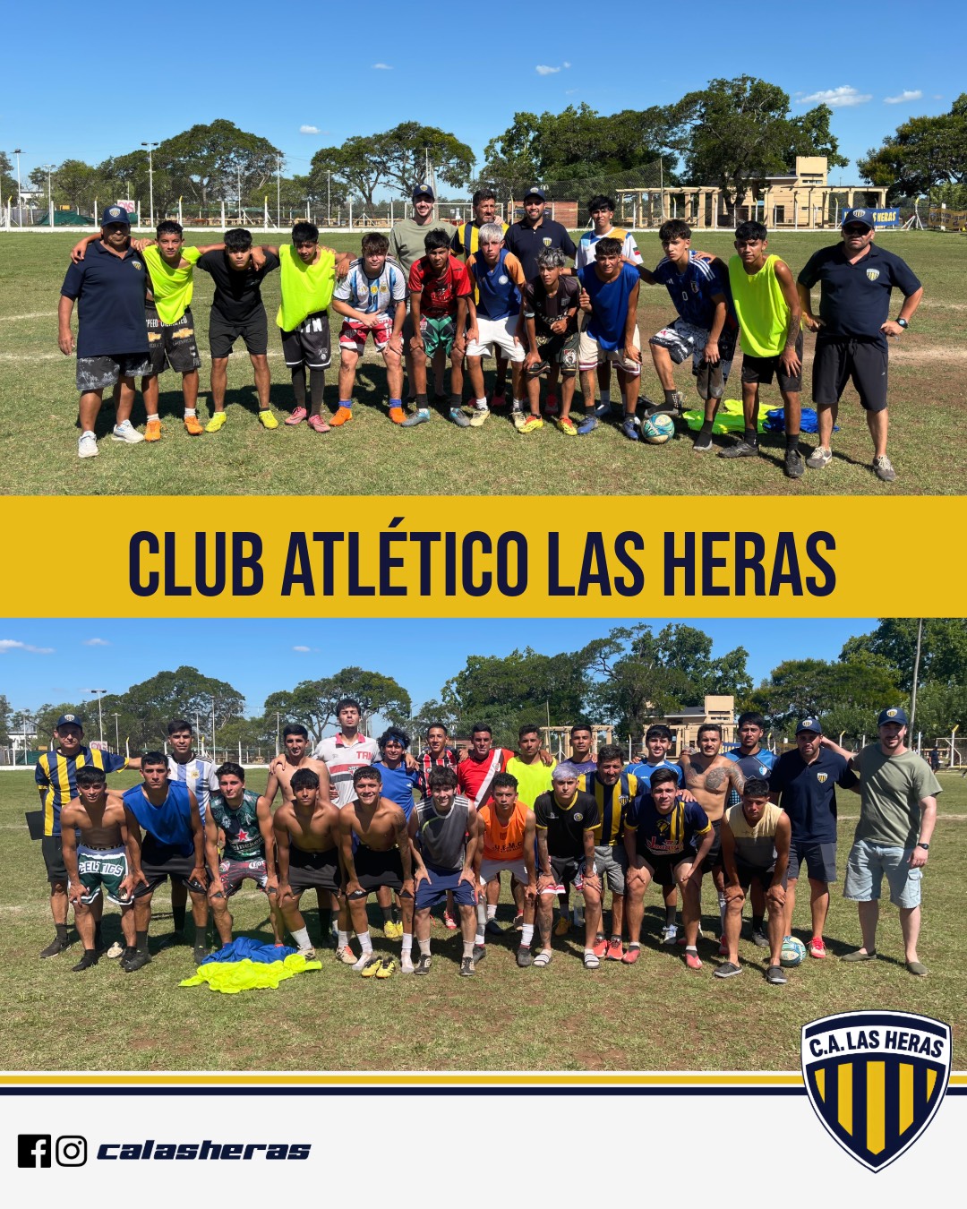 El Club Atlético Las Heras finalizó las pruebas abiertas y avanza en la conformación de sus planteles