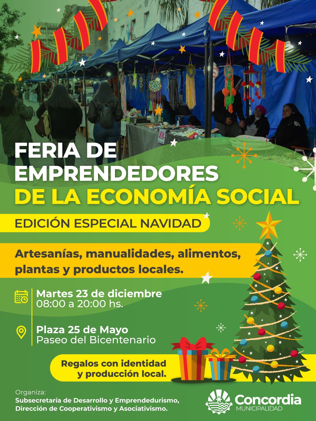 FERIA DE EMPRENDEDORES DE LA ECONOMÍA SOCIAL – EDICIÓN ESPECIAL NAVIDAD