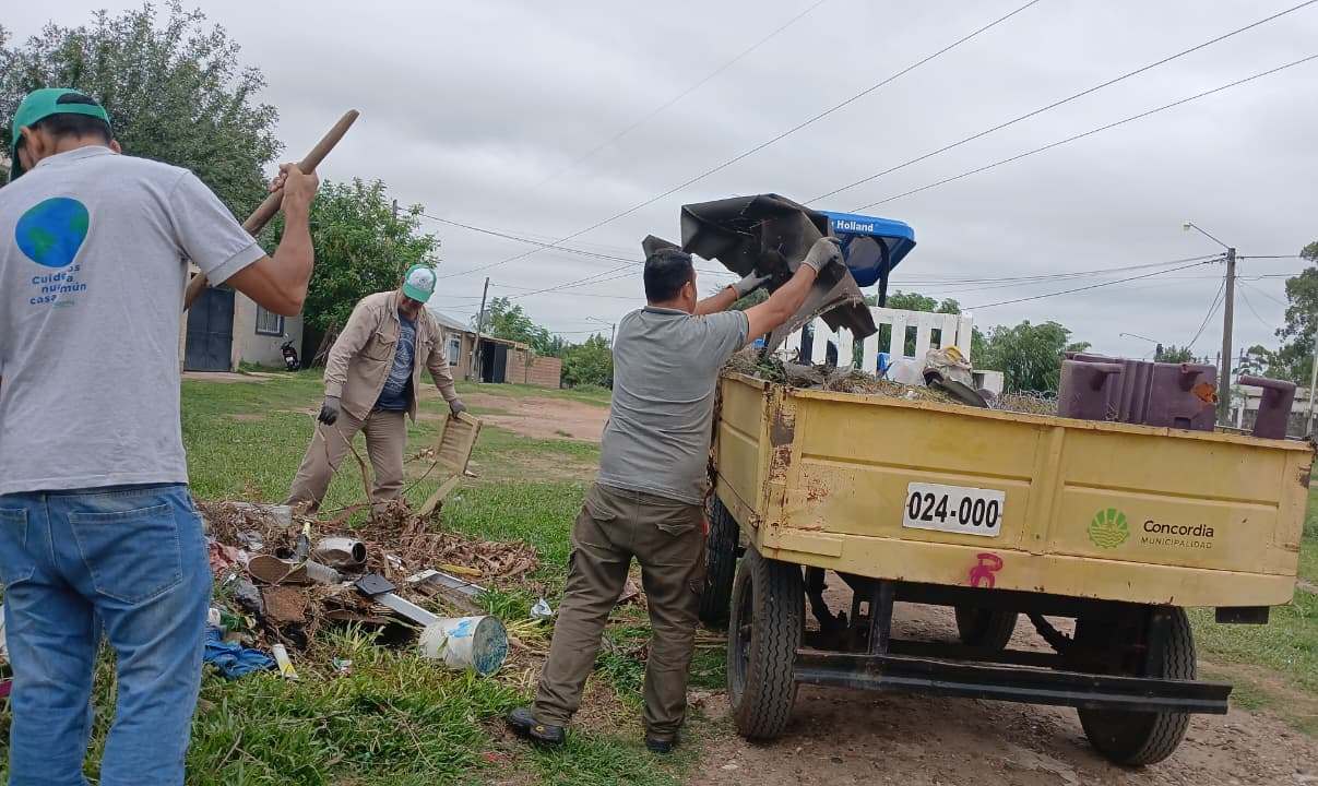 SERVICIOS PÚBLICOS REALIZA TAREAS DE LIMPIEZA Y MANTENIMIENTO EN EL BARRIO PAMPA SOLER
