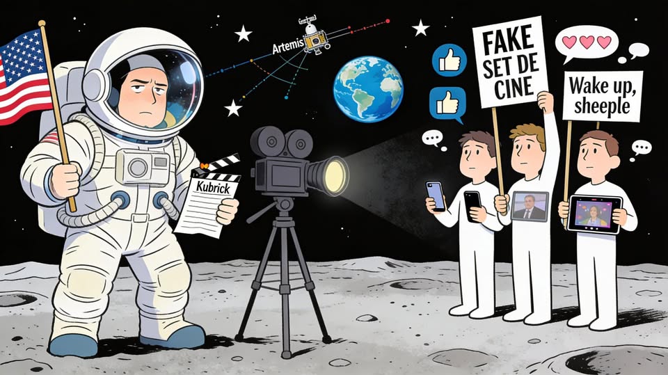 ¿El viaje a la Luna, una farsa? Artemis II y las teorías que lo señalan como un montaje