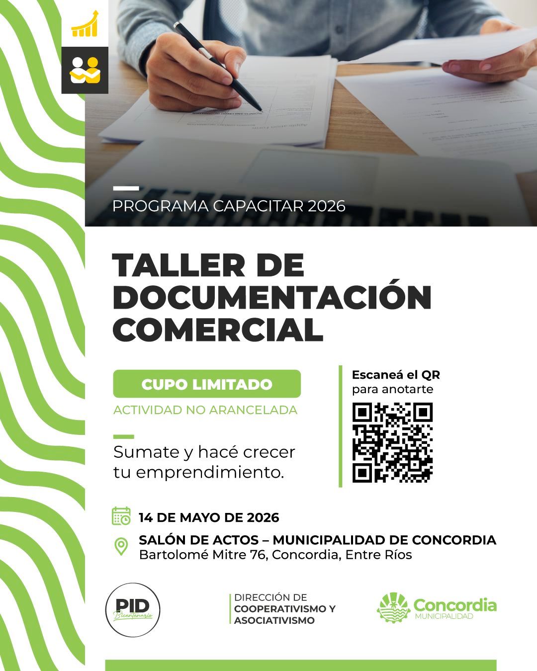 CAPACITACIÓN NO ARANCELADA EN DOCUMENTACIÓN COMERCIAL