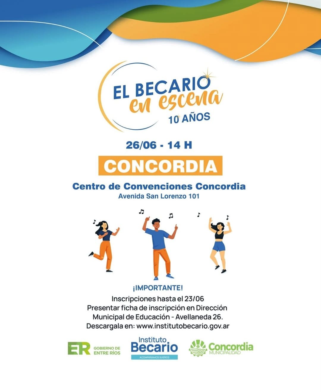 CONVOCATORIA A JÓVENES TALENTOS PARA PARTICIPAR DE “EL BECARIO EN ESCENA 2026”