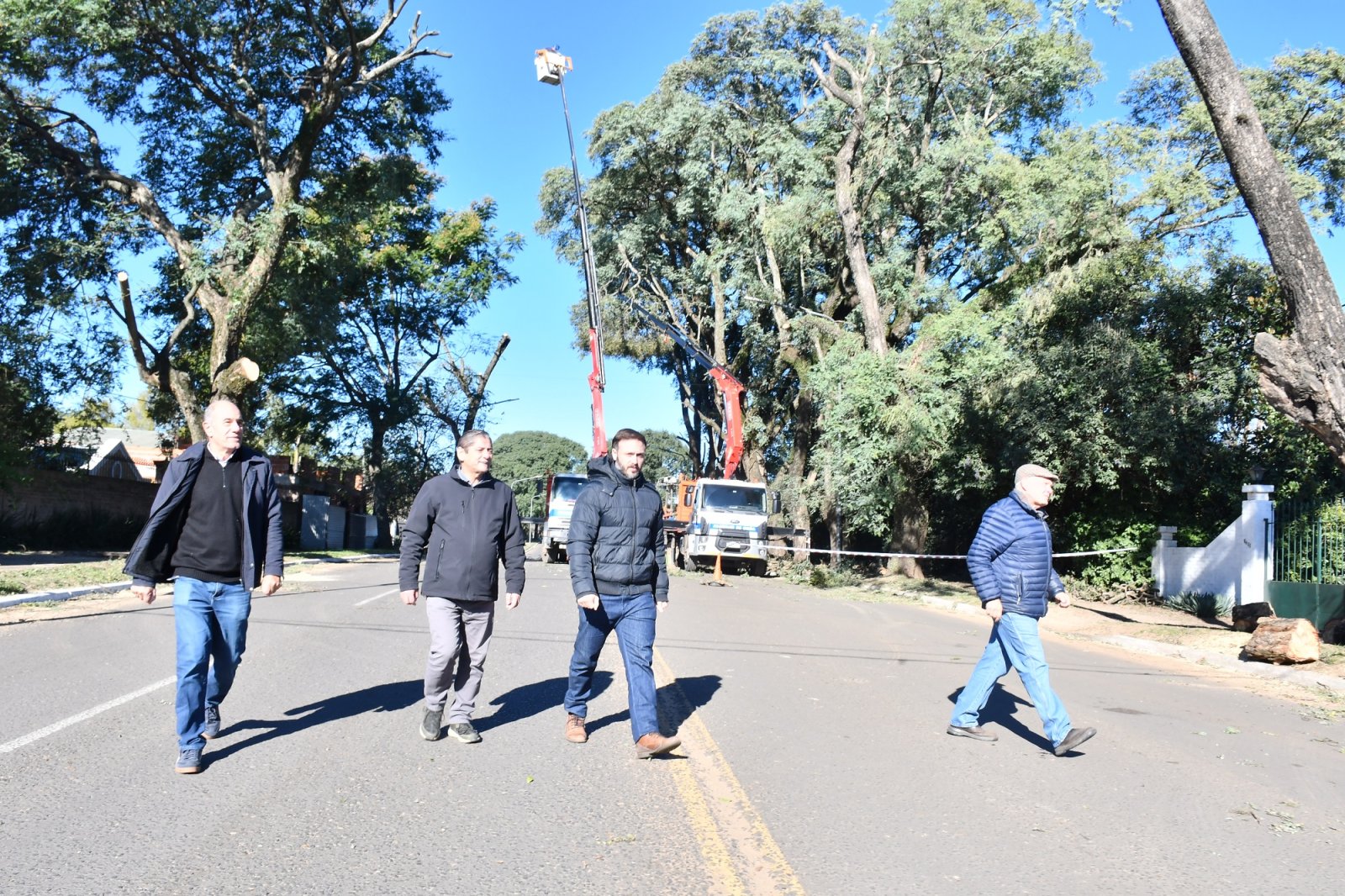 LA MUNICIPALIDAD CONTINÚA CON LOS TRABAJOS DE PODA EN ALTURA