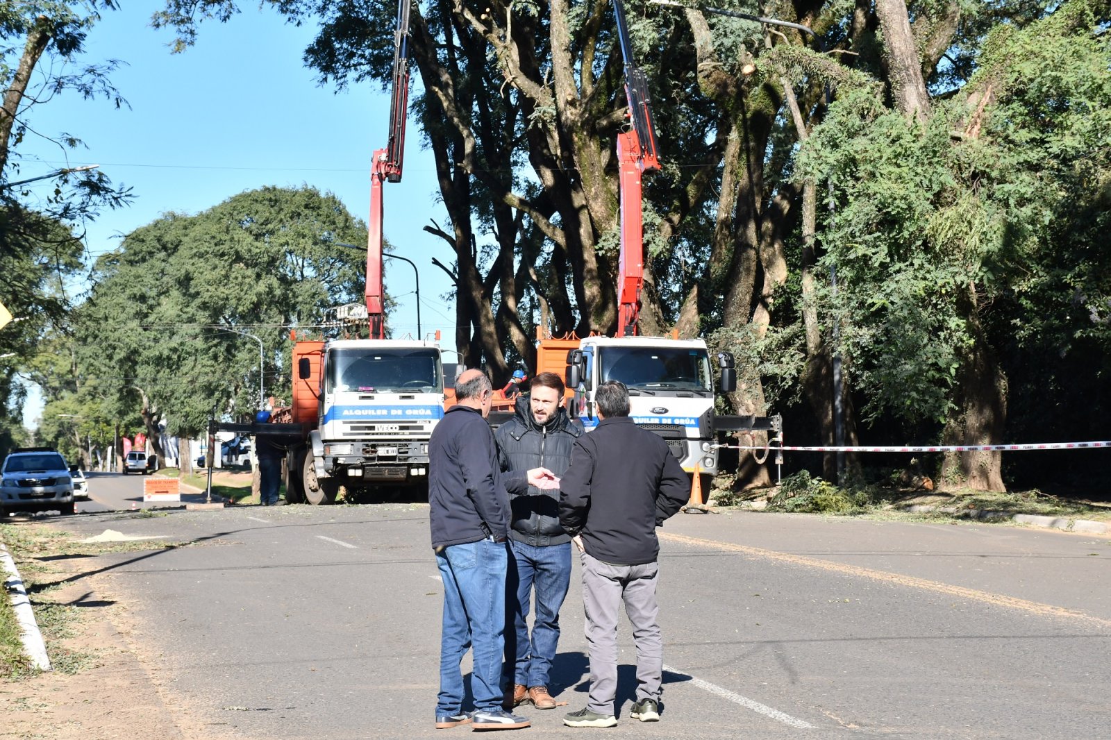 LA MUNICIPALIDAD CONTINÚA CON LOS TRABAJOS DE PODA EN ALTURA