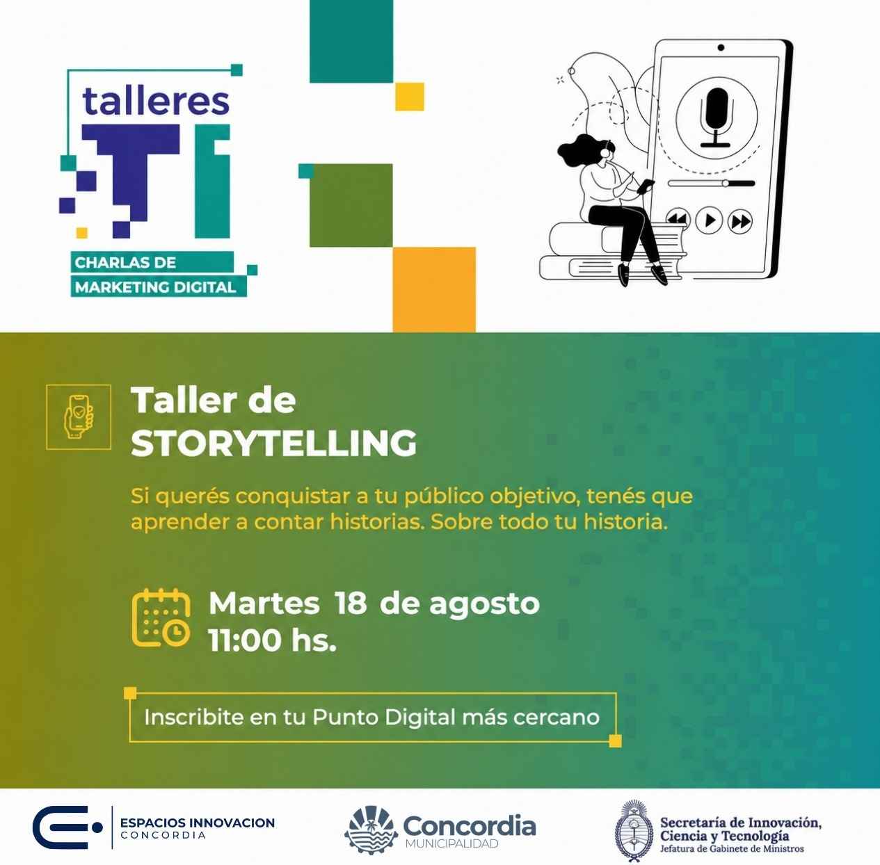 NUEVO TALLER DE “STORYTELLING” EN PUERTO TEC
