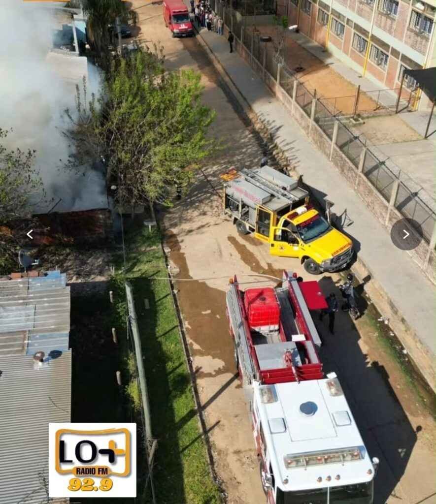 Un joven derivado al Masvernat por un gran incendio que afectó dos viviendas - Conectados Concordia
