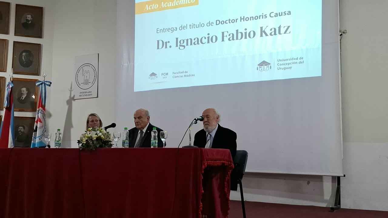 La UCU otorgó el Doctorado Honoris Causa a Ignacio Fabio Katz